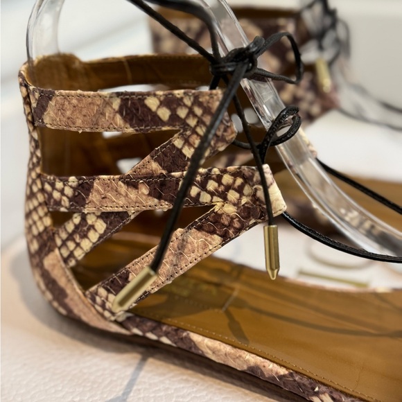 Exceptional Condition Real Python Gladiator Style Sandals by Aquazzura - Picture 5 of 7